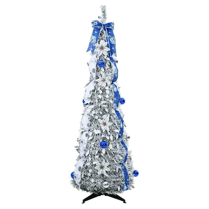 Artificial Christmas Tree with 50 LEDs White 120 cm PVC