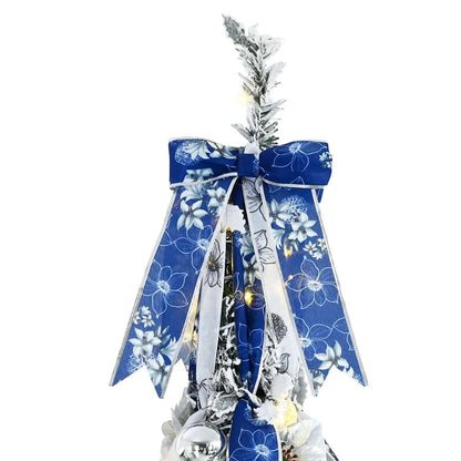 Artificial Christmas Tree with 200 LEDs White 210 cm PVC