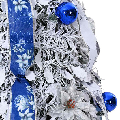 Artificial Christmas Tree with 200 LEDs White 210 cm PVC