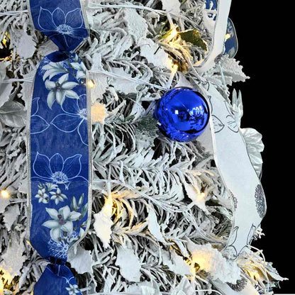 Artificial Christmas Tree with 200 LEDs White 210 cm PVC