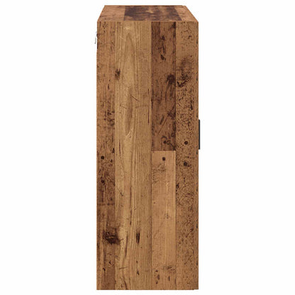 Wall-Mounted Cabinet 2 pcs Old Wood 69.5 x 34 x 90 cm