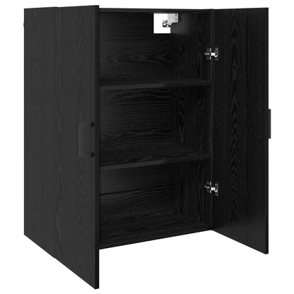 Wall-Mounted Cabinet 2 pcs Black Oak 69.5 x 34 x 90 cm