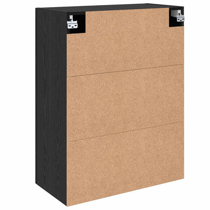 Wall-Mounted Cabinet 2 pcs Black Oak 69.5 x 34 x 90 cm