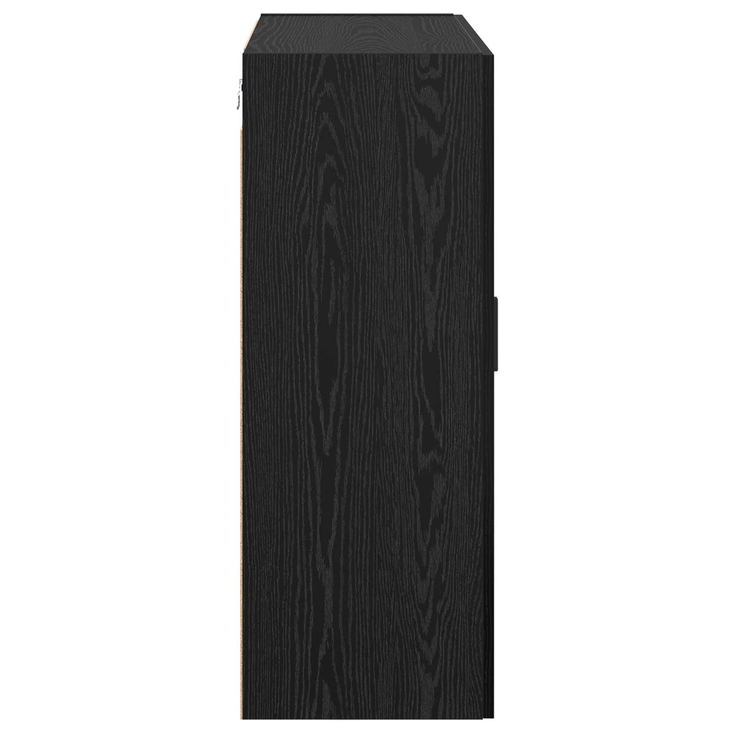 Wall-Mounted Cabinet 2 pcs Black Oak 69.5 x 34 x 90 cm