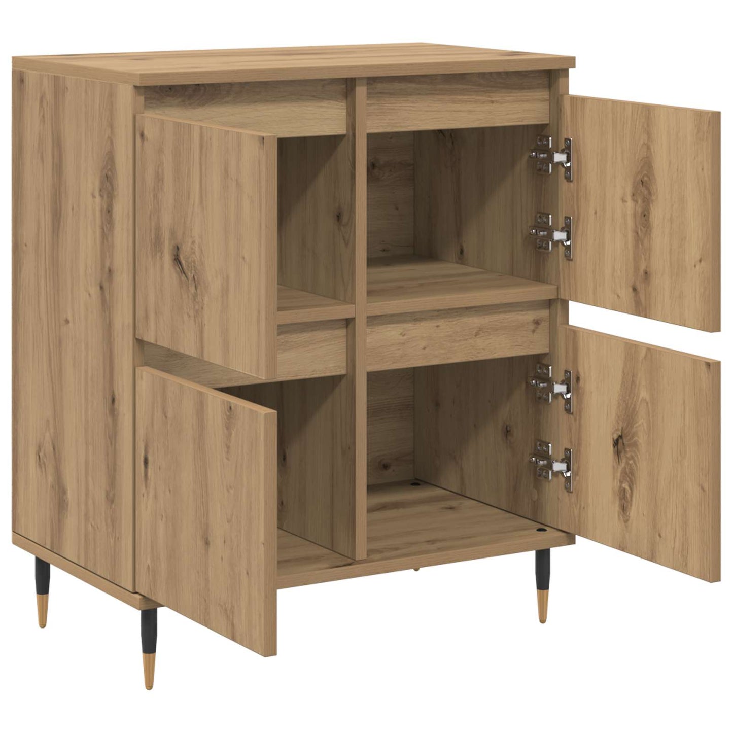 Storage Cabinet 3 pcs Artisan Oak 60 x 35 x 70 cm