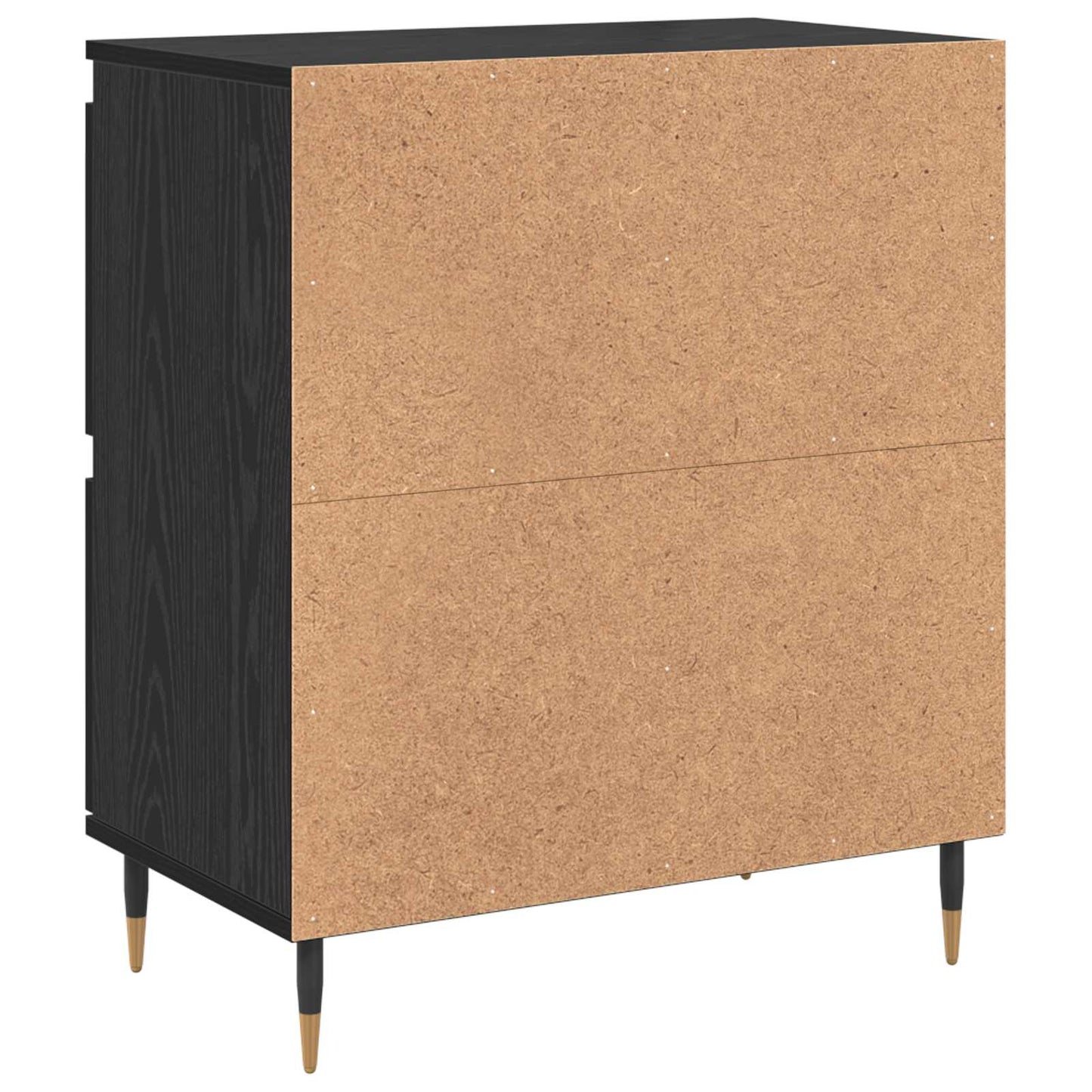 Storage Cabinet 3 pcs Black Oak 60 x 35 x 70 cm