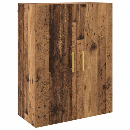 Wall-Mounted Cabinet 2 pcs Old Wood 69.5 x 34 x 90 cm