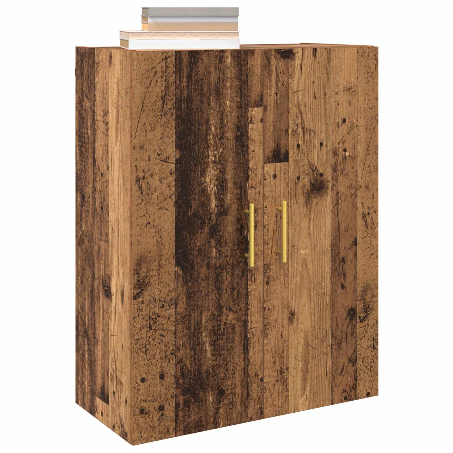 Wall-Mounted Cabinet 2 pcs Old Wood 69.5 x 34 x 90 cm