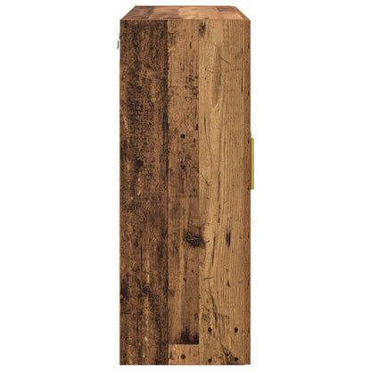 Wall-Mounted Cabinet 2 pcs Old Wood 69.5 x 34 x 90 cm