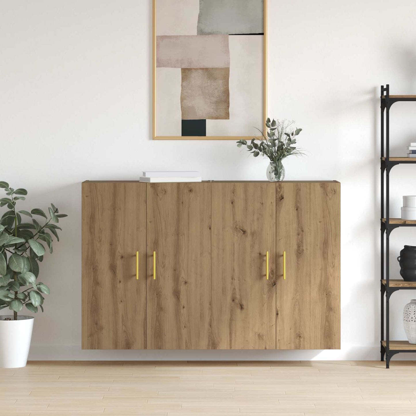 Wall-Mounted Cabinet 2 pcs Artisan Oak 69.5 x 34 x 90 cm
