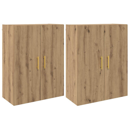 Wall-Mounted Cabinet 2 pcs Artisan Oak 69.5 x 34 x 90 cm