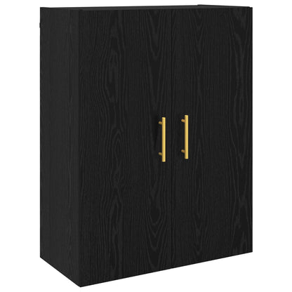 Wall-Mounted Cabinet 2 pcs Black Oak 69.5 x 34 x 90 cm
