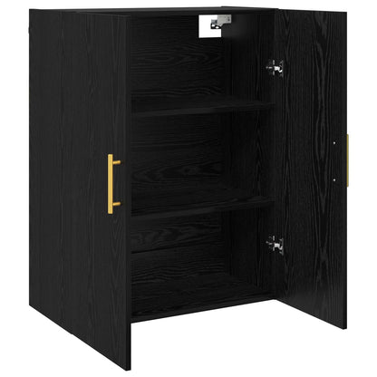 Wall-Mounted Cabinet 2 pcs Black Oak 69.5 x 34 x 90 cm