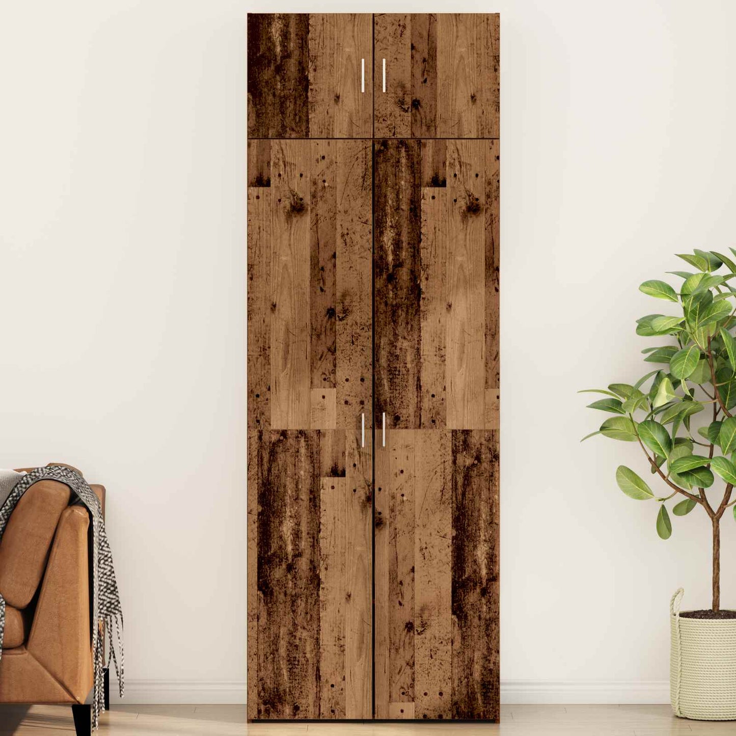 Storage Cabinet 3 pcs Old Wood