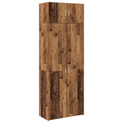Storage Cabinet 3 pcs Old Wood