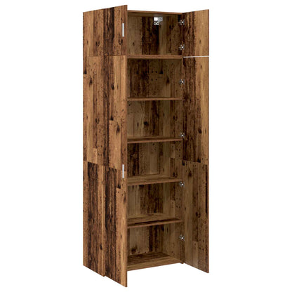 Storage Cabinet 3 pcs Old Wood
