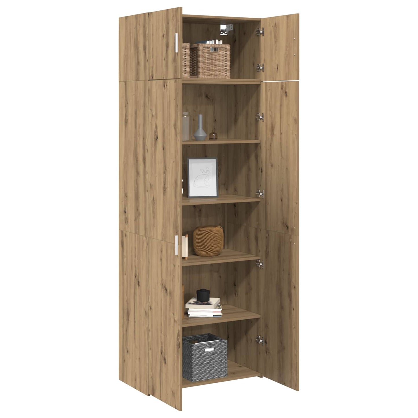 Storage Cabinet 3 pcs Artisan Oak