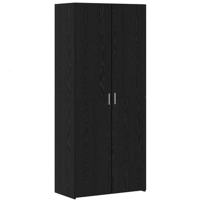 Storage Cabinet 3 pcs Black Oak 80 x 42.5 x 225 cm