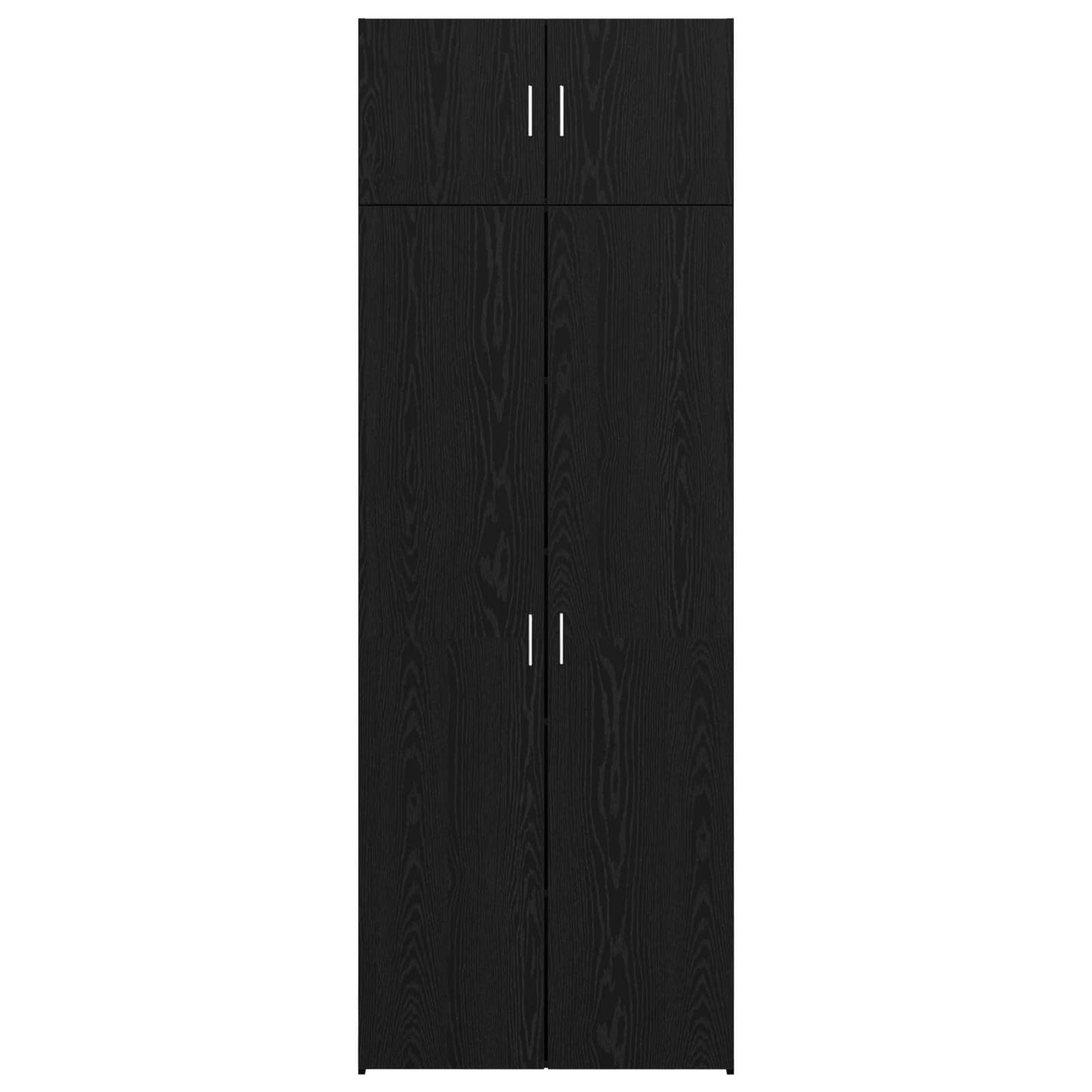 Storage Cabinet 3 pcs Black Oak