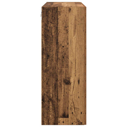 Wall-Mounted Cabinet 2 pcs Old Wood 69.5 x 34 x 90 cm