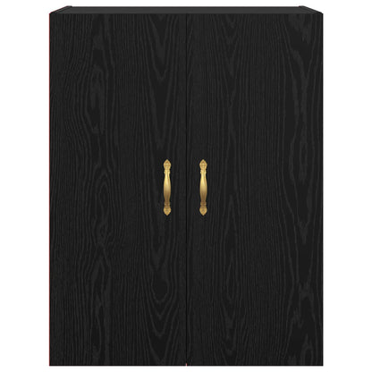 Wall-Mounted Cabinet 2 pcs Black Oak 69.5 x 34 x 90 cm