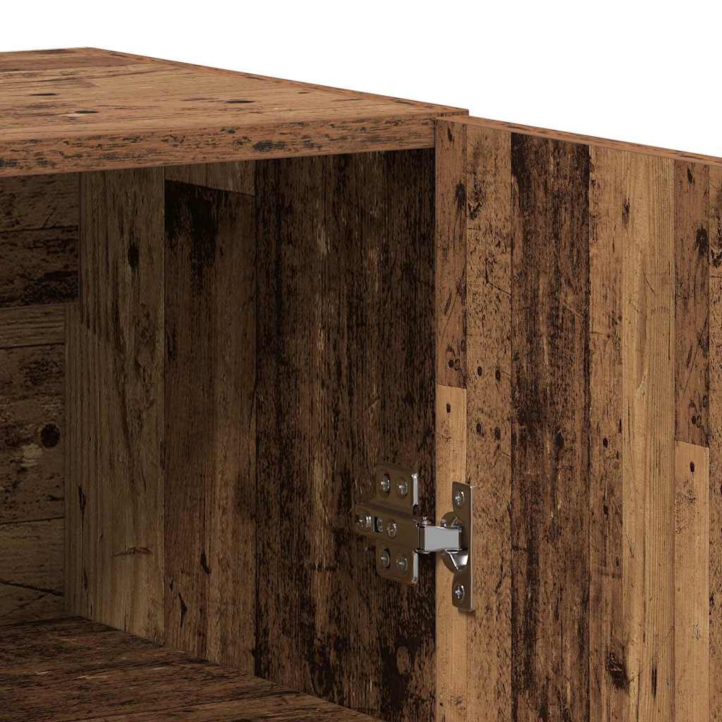 Highboard 2 pcs Old wood Engineered wood
