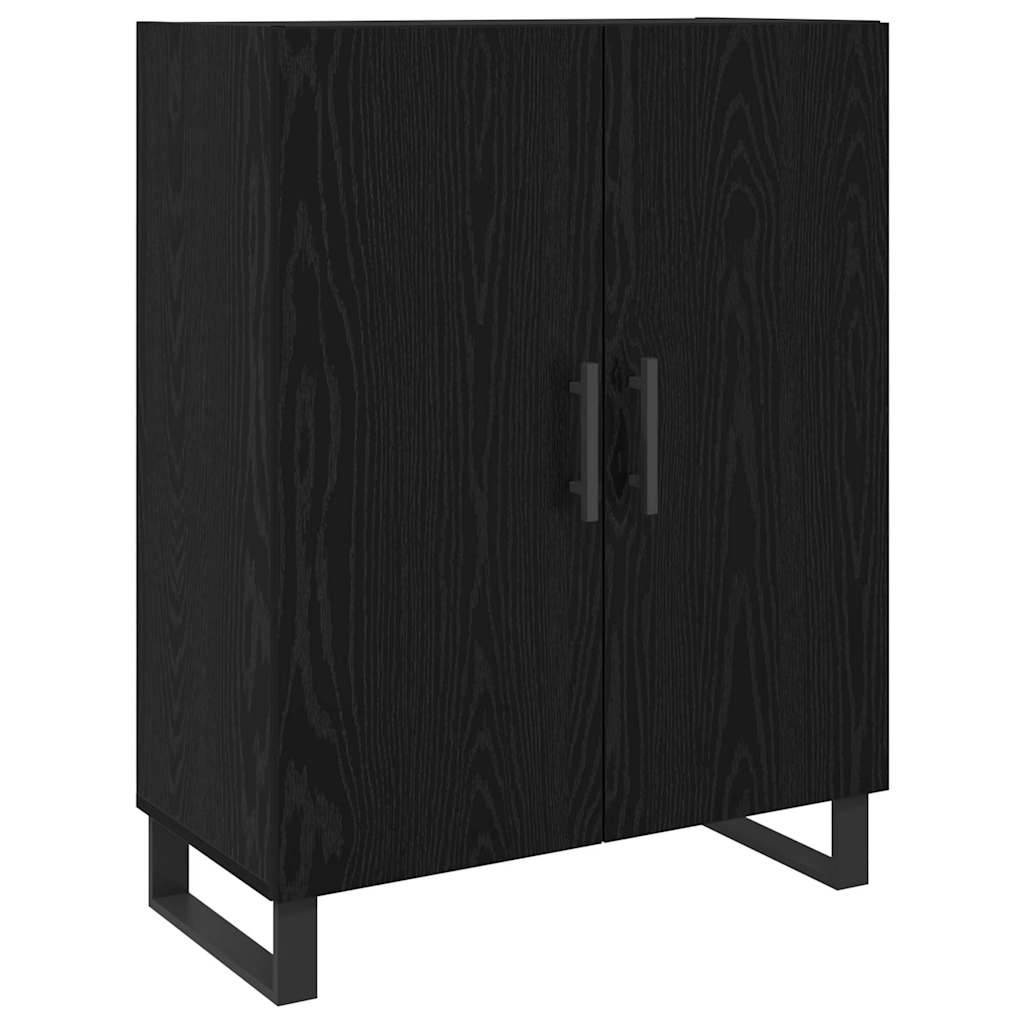 Highboard 2 pcs Black oak 69.5 x 34 x 180 cm Engineered Wood