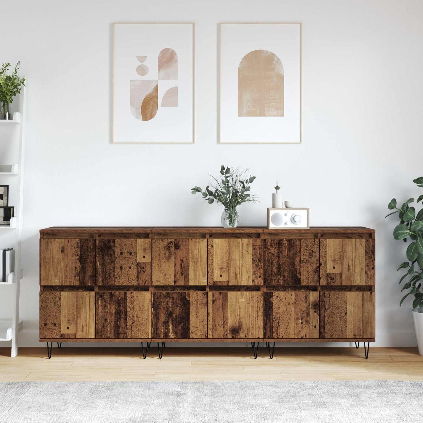 Sideboards 3 pcs Old Wood