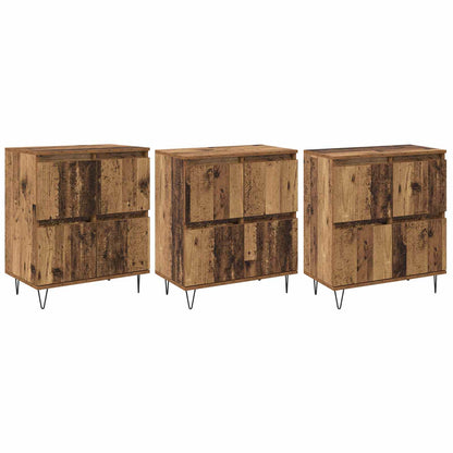 Sideboards 3 pcs Old Wood