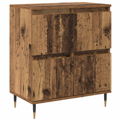 Storage Cabinet 2 pcs Old Wood 60 x 35 x 70 cm