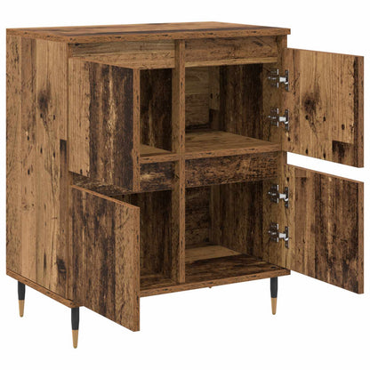 Storage Cabinet 2 pcs Old Wood 60 x 35 x 70 cm