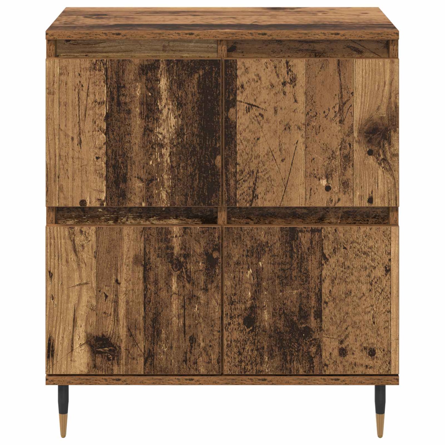 Storage Cabinet 2 pcs Old Wood 60 x 35 x 70 cm