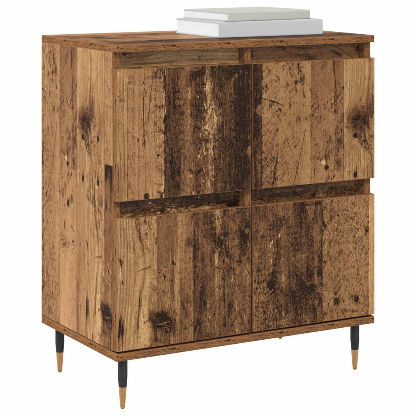 Storage Cabinet 2 pcs Old Wood 60 x 35 x 70 cm