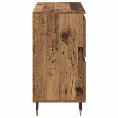 Storage Cabinet 2 pcs Old Wood 60 x 35 x 70 cm