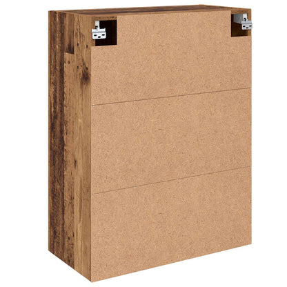 Wall-Mounted Cabinet 2 pcs Old Wood 69.5 x 34 x 90 cm