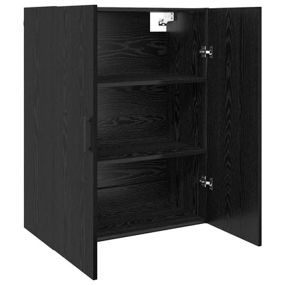 Wall-Mounted Cabinet 2 pcs Black Oak 69.5 x 34 x 90 cm