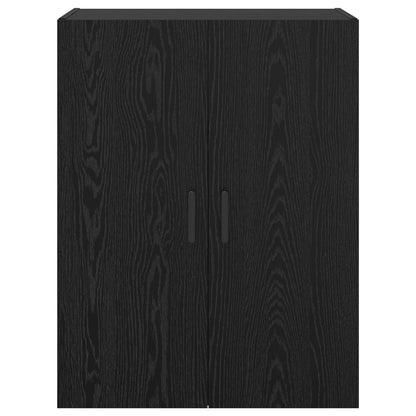 Wall-Mounted Cabinet 2 pcs Black Oak 69.5 x 34 x 90 cm