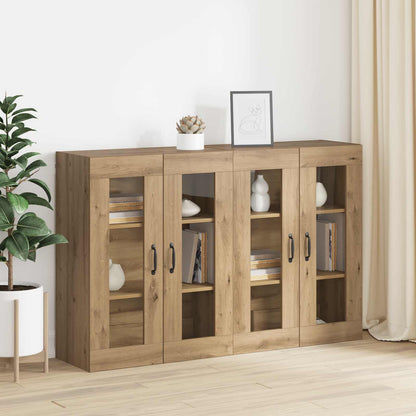 Wall Mounted Cabinets 2 pcs Artisan oak 69.5 x 34 x 90 cm