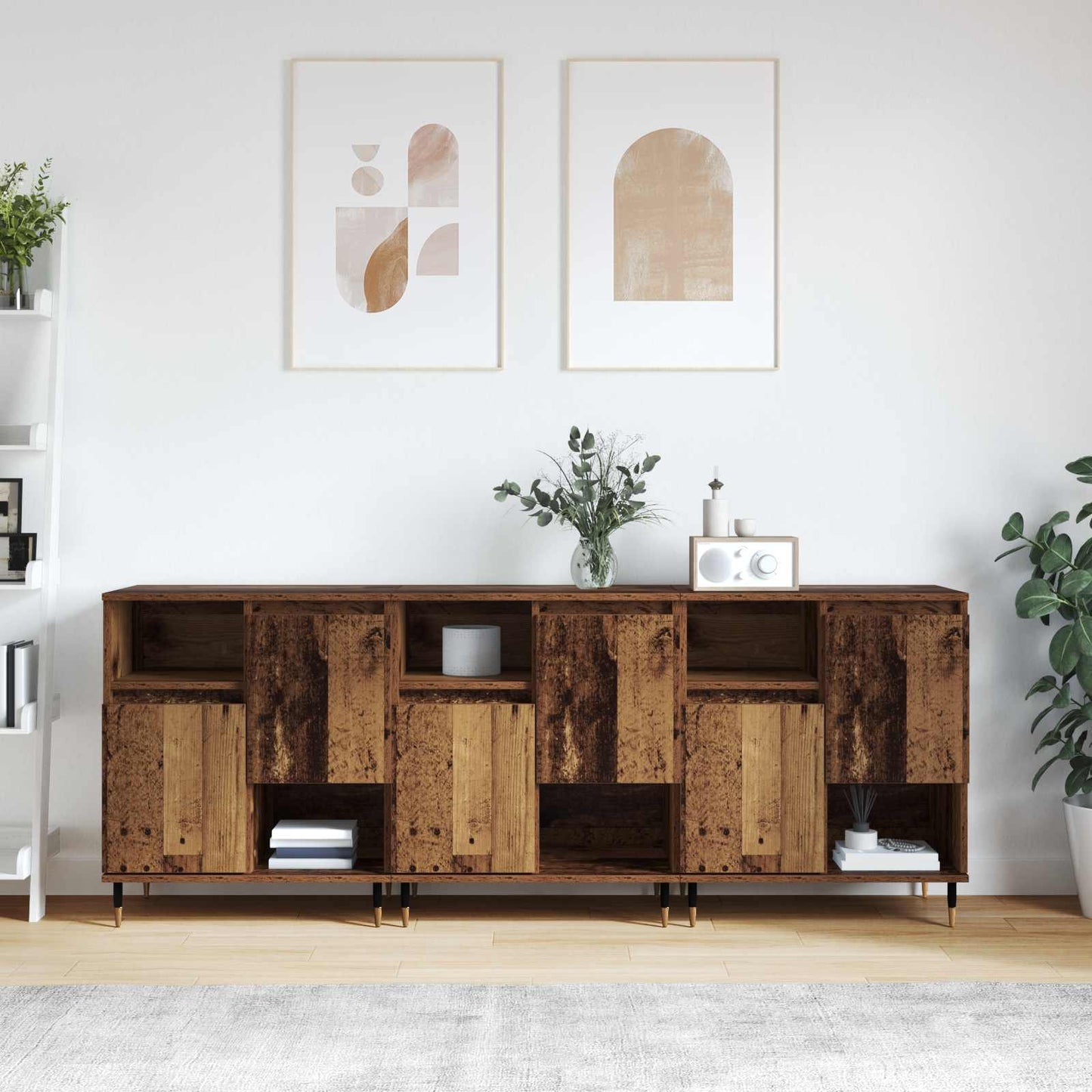 Sideboards 3 pcs Old Wood