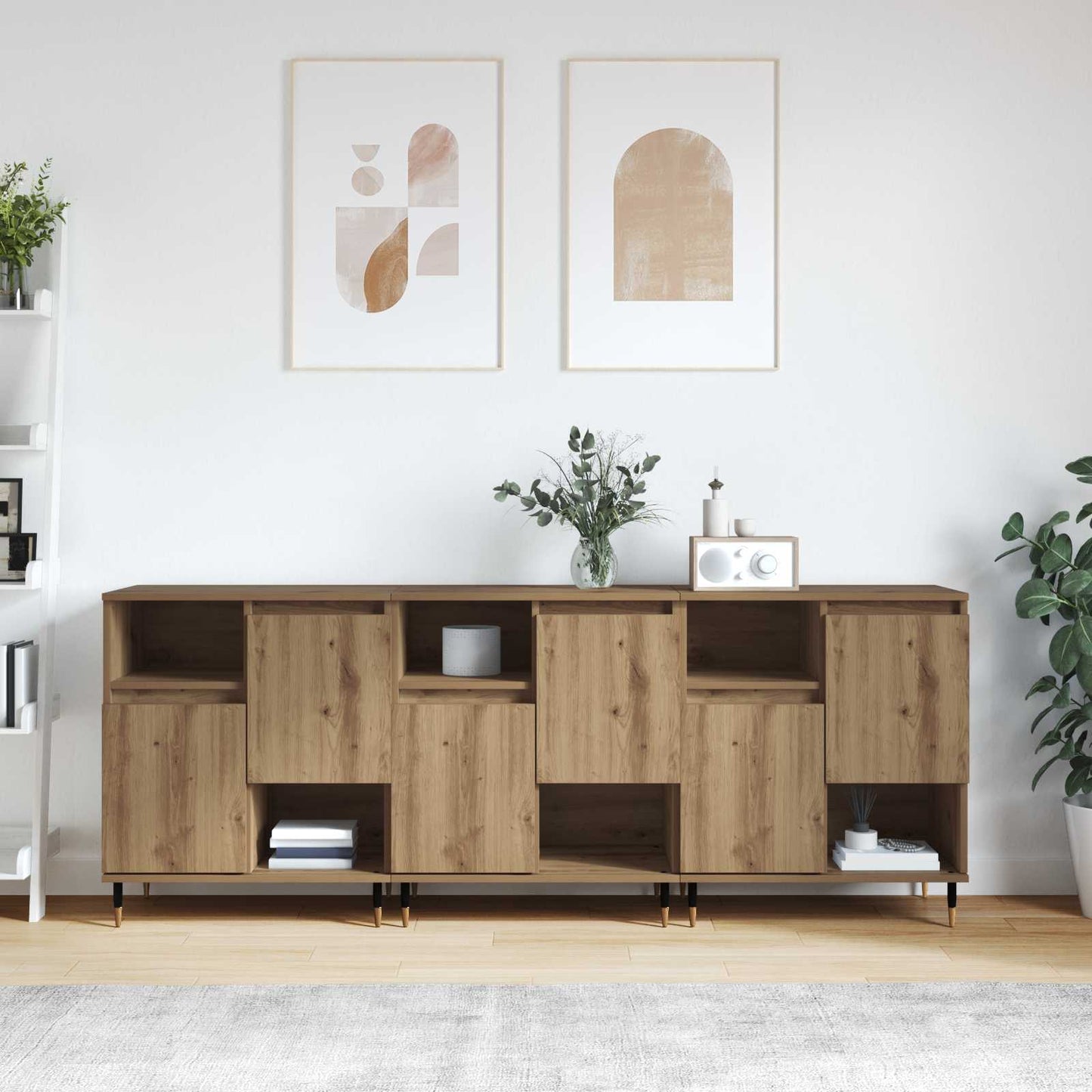Sideboards 3 pcs Artisan Oak
