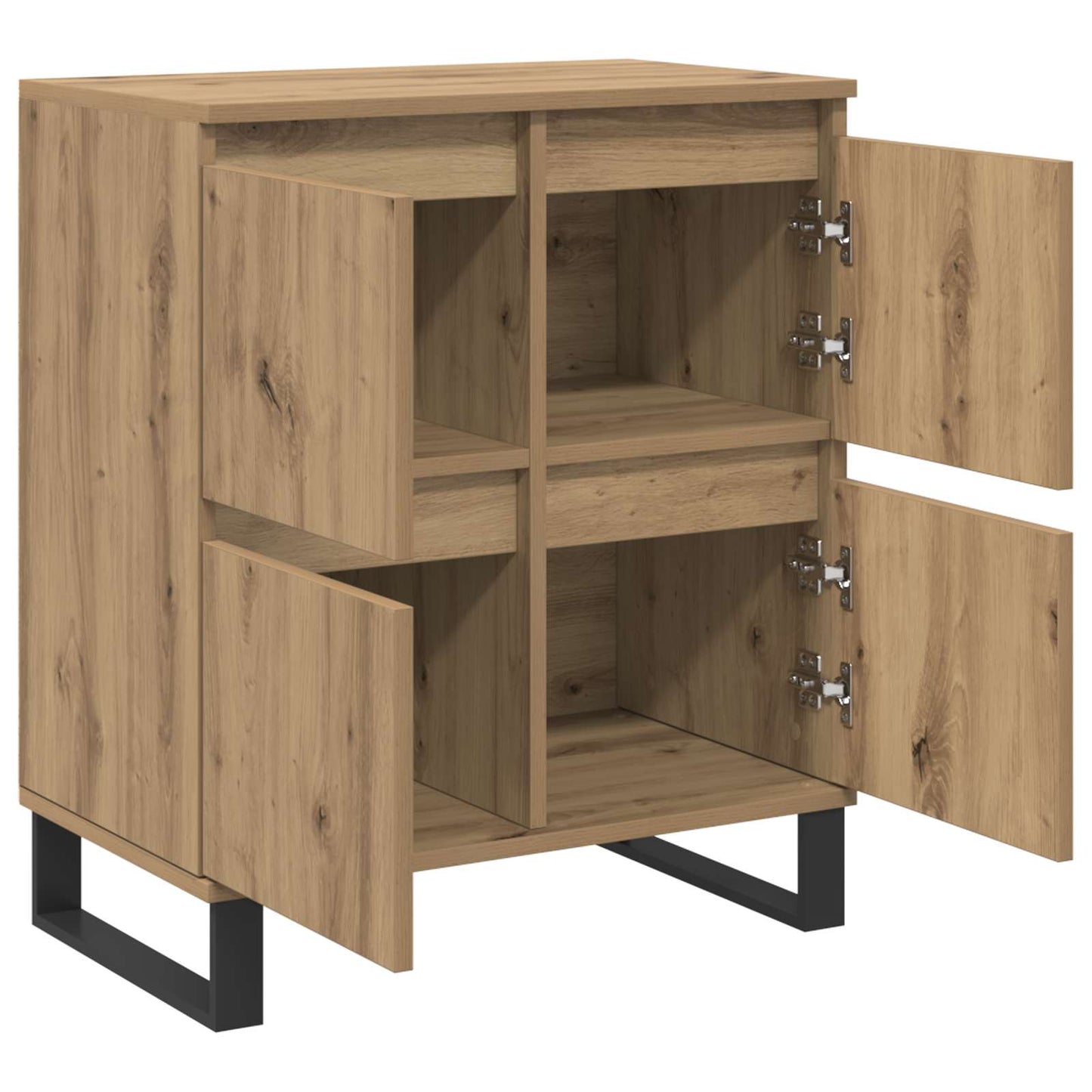 Sideboard 2 pcs Artisan Oak 60 x 35 x 70 cm