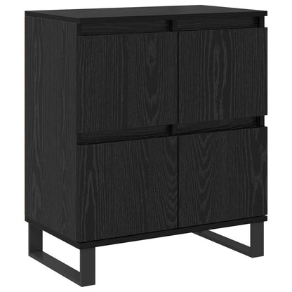 Sideboard 2 pcs Black Oak 60 x 35 x 70 cm