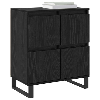 Sideboard 2 pcs Black Oak 60 x 35 x 70 cm