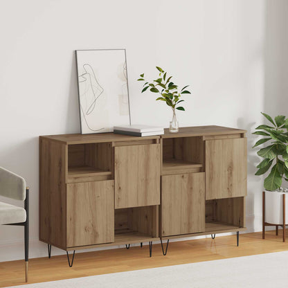 Sideboard 2 pcs Artisan Oak 60 x 35 x 70 cm