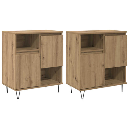 Sideboard 2 pcs Artisan Oak 60 x 35 x 70 cm