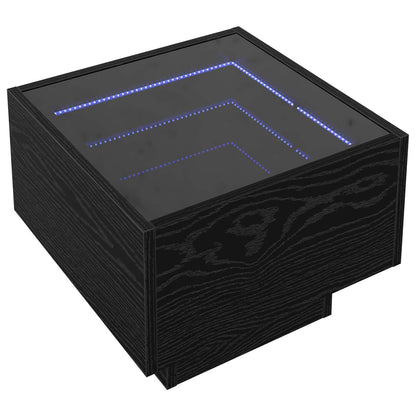 Coffee Table Black Oak 40 x 40 x 30 cm Engineered wood