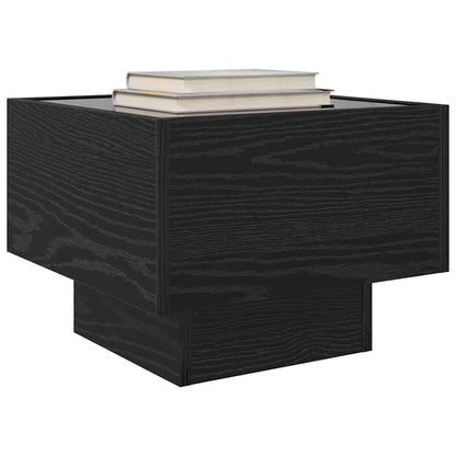 Coffee Table Black Oak 40 x 40 x 30 cm Engineered wood