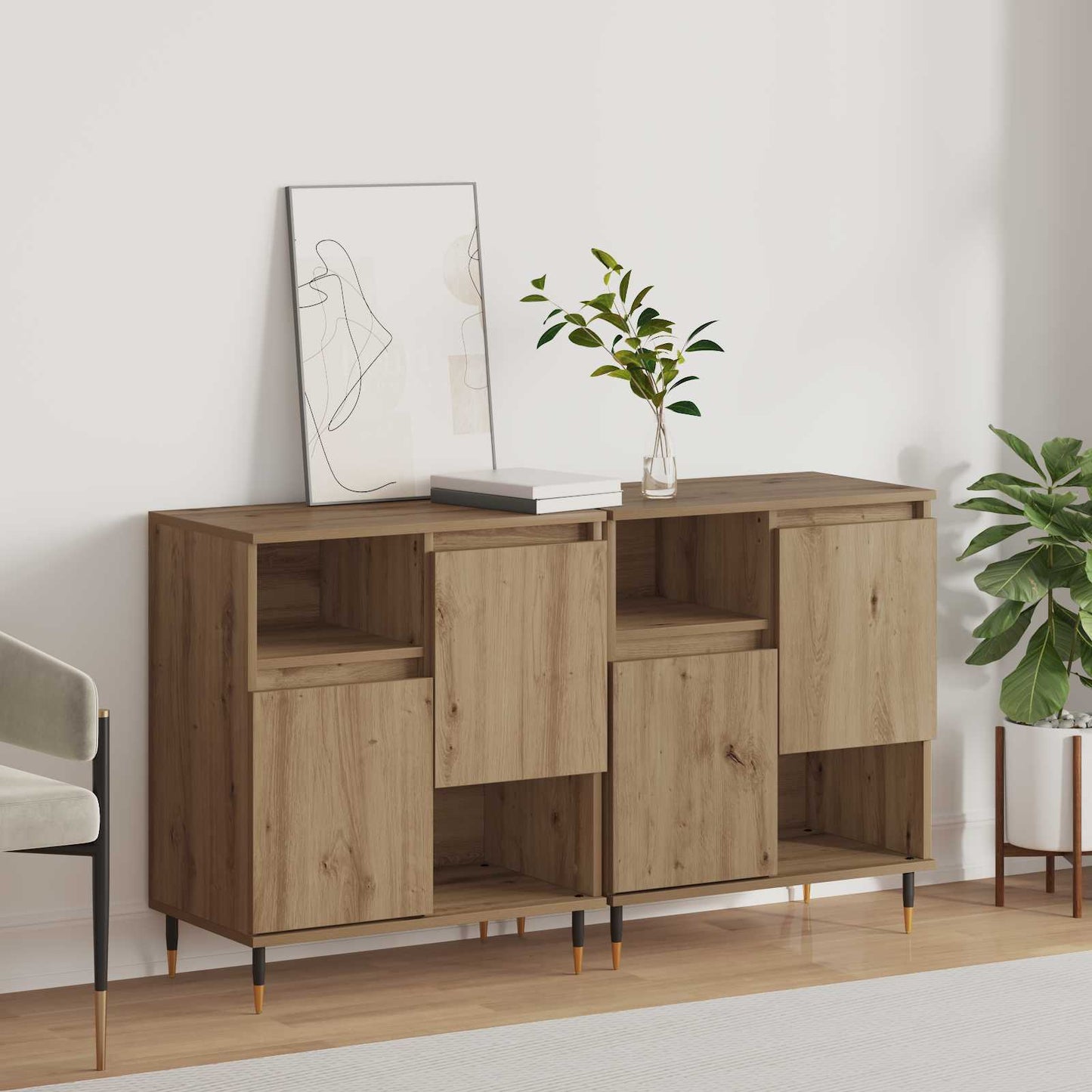 Sideboards 2 pcs Artisan oak