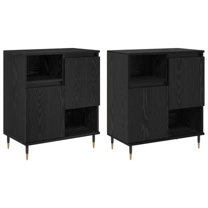 Sideboards 2 pcs Black oak