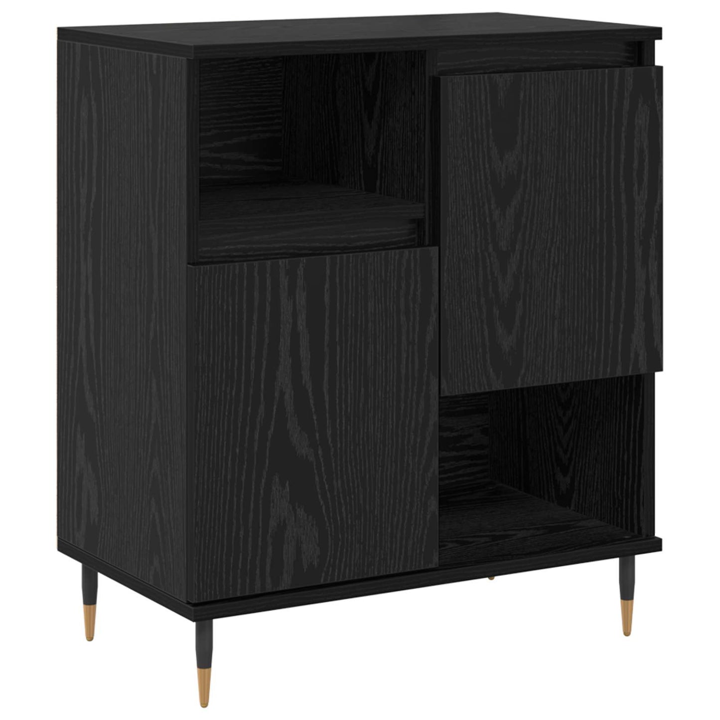 Sideboards 2 pcs Black oak
